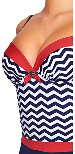 Feba Figurformender Damen Push Up Badeanzug F28 - 3