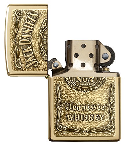 Zippo 1350003 Feuerzeug Jack Daniel’s Label Brass - 4