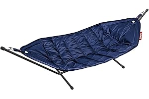 Fatboy® Headdemock Hamac Double XXL | Hamac 2 Personnes/Places avec Support | Bleu foncé | Approprié pour l'extérieur pour Jardin & terrasse | 270 x 138 cm