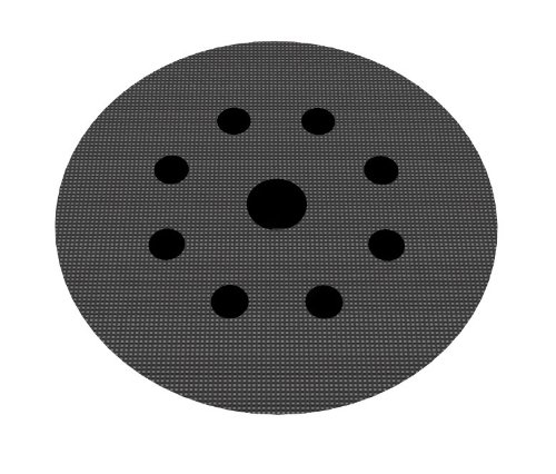 Schutzauflage Ø 125mm 8-Loch für Schleifteller Polierteller Stützteller für Klett-Schleifscheiben - DFS