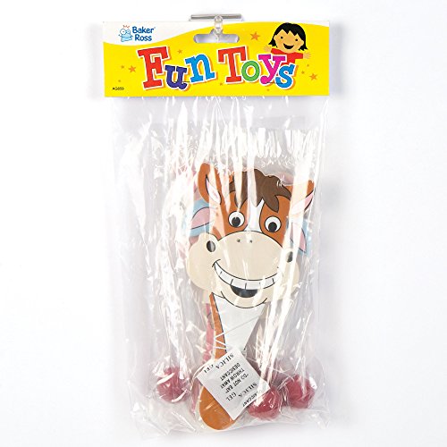 Paddleballschläger „Tiere auf dem Bauernhof“ für Kinder als kleine Überraschung oder als Preis bei Partyspielen (4 Stück) - 3