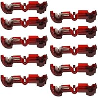 10 Stück T-Abzweigverbinder/Schnellverbinder/Stromdieb rot 0,5-1,5qmm