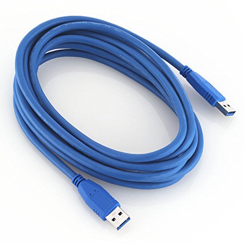 deleyCON USB 3.0 Super Speed Adapter Kabel 3m – A-Stecker zu A-Stecker – bis zu 5.000 Mbit/s - 5