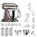 Produktbild KitchenAid Küchenmaschine Artisan, 5KSM175PS, Pasta Paket inkl. TOP Zubehör: Nudelvorsatz mit 3 Walzen, Pastapresse (kurz) mit 6 Aufsätzen, Nudeltrockner und Standardzubehör (Macadamia)