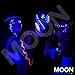 Moon Glow - Pastel Neon UV Face & Body Paint - 12ml Set of 6 - includes UV Keyring