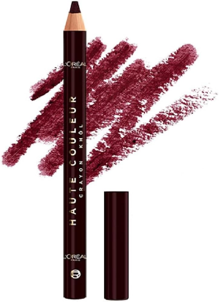 L'Oreal Cosmetics Haute Couleur Göz Kalemi - 150 Bordeaux Cashmere | Zenginleştirilmiş shea yağı, besleyici kremsi doku, oftalmolojik olarak test edilmiştir, 8 renk seçeneği