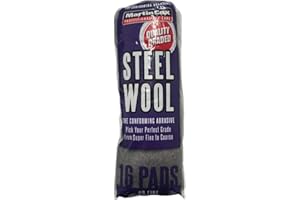 Steel Wool Grade 0 Martin Cox 16x Wire Wool Pads for Cleaning, Finishing and Polishing Metal, Wood and Automotive Bodywork