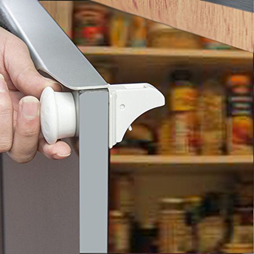 Magnetic Cupboard Locks for Baby Care Child Proofing (8 Locks + 2 Key)