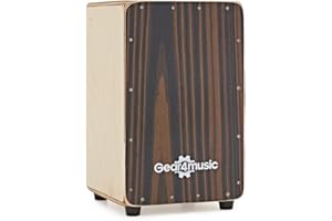 GEAR4MUSIC Cajon à Timbre en Bois avec Assise et Sac de Transport - Instrument à Percussion Traditionnel - -