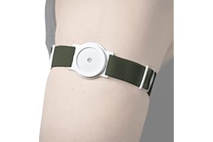 DiaBrothers Freestyle Libre 2 - Fascia di fissaggio con cinturino regolabile, colore: verde oliva, taglia: M (25-35 cm)