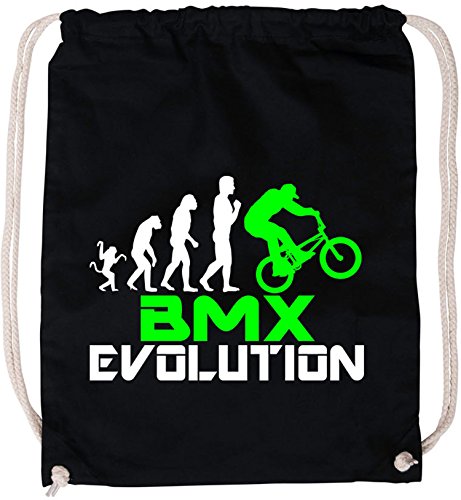 Preisvergleich Produktbild EZYshirt® BMX Evolution Baumwoll Stoffbeutel