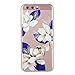 Produktbild Asnlove Crystal Case Handy Schutzhülle Transparent TPU Silikon Kunststoff Backcover Cover Hülle für Huawei P10 Painted Muster Design Gardenie