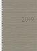 Produktbild rido/idé 702303680 Buchkalender studioplan int. (2 Seiten = 1 Woche, 168 x 240 mm, Kunstleder-Einband Tejo, Kalendarium 2020, mit Registerschnitt, Wire-O-Bindung) grau