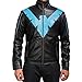 Price comparison product image Batman & Robin Nightwing Costume Leather Jacket (Black, 3XL)