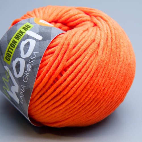 LANA GROSSA COTTON MIX 80, 525 - Mandarin