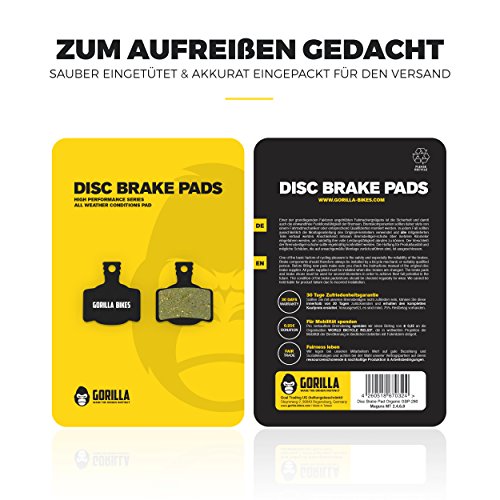 Magura MT-2 MT-4 MT-S MT-6 MT-8 Typ 7 Bremsbeläge für MTB Mountainbike Scheibenbremse Organic Beläge Bike Bremse Bremsbelag | Gorilla Bikes High Performance Disc Brake Pad - 4