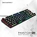 Produktbild Tecware Phantom – Mechanische Tastatur mit 87 Tasten, RGB LED Outemu Blue