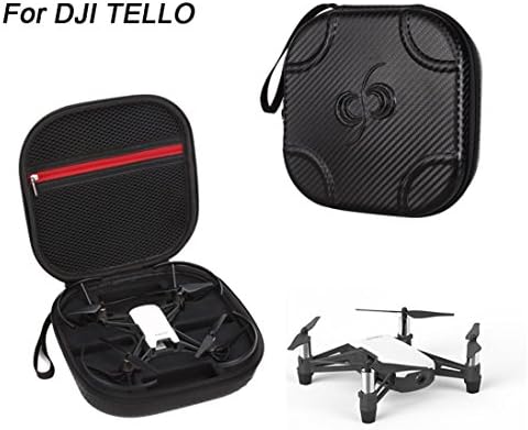 for DJI Tello Drone,Diadia Waterproof Portable PU+EVA Bag Body/Battery Handbag Box Carrying Case Protector for DJI Tello Drone + Cable + 3 Batteries (Black)