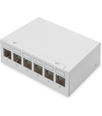 InLine® Patchfeld Cat.6A – 8-fach, 0,5HE, Tisch/Wand-Montage, Voll Abgeschirmt, Lichtgrau RAL7035