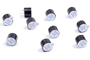 ICQUANZX 10Pcs 5V Buzzer attivo allarme elettronico magnetico Beep continuo lungo per Arduino (confezione da 10)
