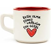 PALTO TASARIM Eksik Olma &Ccedil;&uuml;nk&uuml; Varlığın &Ccedil;ok G&uuml;zel Beyaz Ven&uuml;s Kupa - Hediye Seramik Kupa
