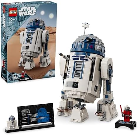 LEGO Star Wars 75379 R2-D2 - Giocattolo da Costruire - Figura di Droide da Esposizione con Testa Rotante, Periscopio e Strumenti - Incl. una Minifigure di Darth Malek - Regalo per Bambini da 10 Anni