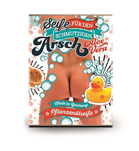 Preisvergleich Produktbild Frech lustige Seife 100g Pflanzenölseife Aloe Vera (Arsch)