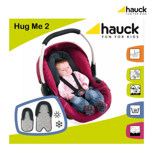 Hauck Hug me 2 Babyschaleneinlage mit Kopfstütze grau antrazit - 3