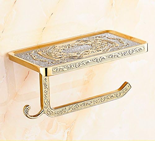 RL-European-style copper antique gold cell phone towel rack , gold