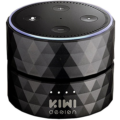 Akku f  r Dot 2nd Generation 10000mAh Dot Akku  Batteriebasis f  r Dot Zubeh  r und Android Ger  te von KIWI Design  Schwarz 