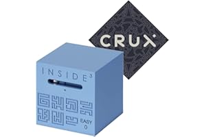 INSIDE3 AND CRUX PUZZLES Inside3 Puzzle - Fun Blind Maze Puzzle - Range of Difficulty - Includes Crux Sticker (Easy0)