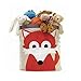 ALLTOP Premium Cartoon Foldable Cotton Line Laundry Basket Folding Children Toys Organiser Storage Basket Clothes Holder, Fox Pattern