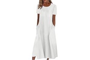 NNGOTD Robe Longue Femme Ete Boheme Chic Blanche Col V Midi Robe Taille Haute À Imprimé Floral Cocktail Party Manches Longues Robe De Soirée pour Mariage Robe pour Mariage