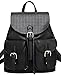 Produktbild Kleiner Rucksack, Coofit Damen Rucksack Leder Schwarz Daypack Rucksack Schulrucksäcke Schulranzen
