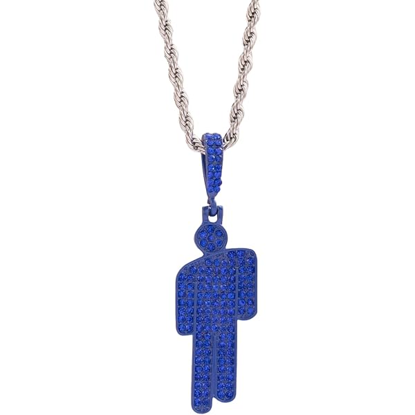 Collana Uomo E Donna In Acciaio Inox Con Ciondolo Umanoide E Zirconie Colorate – Gioiello Unisex - 2