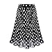 Produktbild LSAltd Mode Frauen Vintage Polka Dot Plissee Ausgestelltes Skater Rock Damen Urlaub Hohe Taille Swing Rock