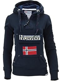 Geographical Norway - Sudadera con capucha - Básico - Manga Larga - para mujer