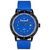 Bruno Banani Leder Textil Unisex Uhr BR 30002 Armbanduhr blau Fashion D1UBR30002