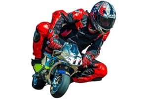 BI ESSE - Combinaison mini moto professionnelle pour enfant en cuir et Cordura, avec