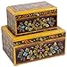Produktbild Ian Snow Schachteln, Blumenmotiv, Schwarz, 2 Stück