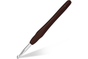 Doxiru Häkelnadeln 6 mm Bunt Stricken Häkeln, Hochwertige Aluminium Ergonomische Stricknadel mit weichem Griff für Garnhandwerk, Geeignet für Anfänger zum Erlernen von handgestrickten Pullovern