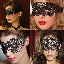 Venetiaans Maskerademasker – 2 Stuks, Zwart Kantmasker En Zilver Retro Masker, Voor Carnaval, Masquerade, Cosplay En Feesten