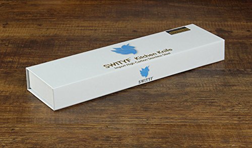 SWITYF VG-10 Hochwertige Japanische Stahl-Kochmesser ist ein Spezialmesser Das 205mm lang und mit hohen Kohlenstoffgehalt ist Das Micarta Handgriff wurde mit Verbundwerkstoff ergonimisch entwickelt Das Damaskus-Muster ist Wunderschön DDCK-TK - 6