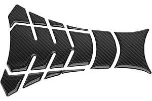 AMONIDA Protecteur de Réservoir de Moto, Fibre de Carbone, Gazole, Réservoir de Carburant, Autocollants de Protection Universels pour pour Dukadi Triumph Aprilla