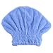 Molie Womens Microfiber Hair Drying Towel Quickly Dry Hair Hat Hair Turban Wrap Blue