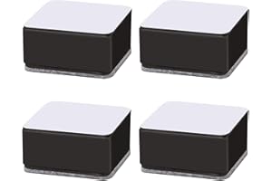 Zhixifan 4 Stück Kohlenstoffstahl Tischerhöhung, Selbstklebende Möbelerhöhung, Durchmesser Möbelerhöher, für Sofa, Couchtisch, Schrank, Bett, Schreibtisch—3cm Hoch