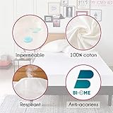 My Lovely Bed - Protège Matelas 80x190/200 cm - Alèse Anti Acarien et Imperméable - Souple et silencieuse - Molleton 100% Coton