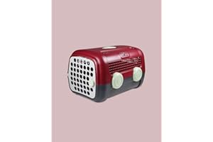 UNITED PETS United Pets A.U.T.O. - Trasportino Rigido per Cani e Gatti, di Design, Made in Italy, Bordeaux, Incluso Tappetino Igienico, 51x37x33cm, Trasportino da Viaggio - 2200 g