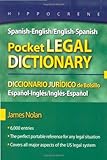 Image de Spanish-English/English-Spanish Pocket Legal Dictionary