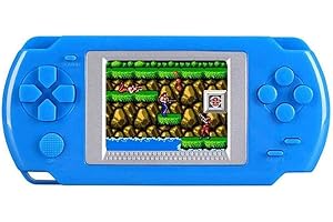 Console de Jeu Portable pour Enfant, Construit en 268 Jeux vidéo rétro Classiques Écran de 2 Pouces Système de Joueur de Jeu vidéo d'arcade de Console de Jeu Portable Cadeau pour Enfant (Blue)